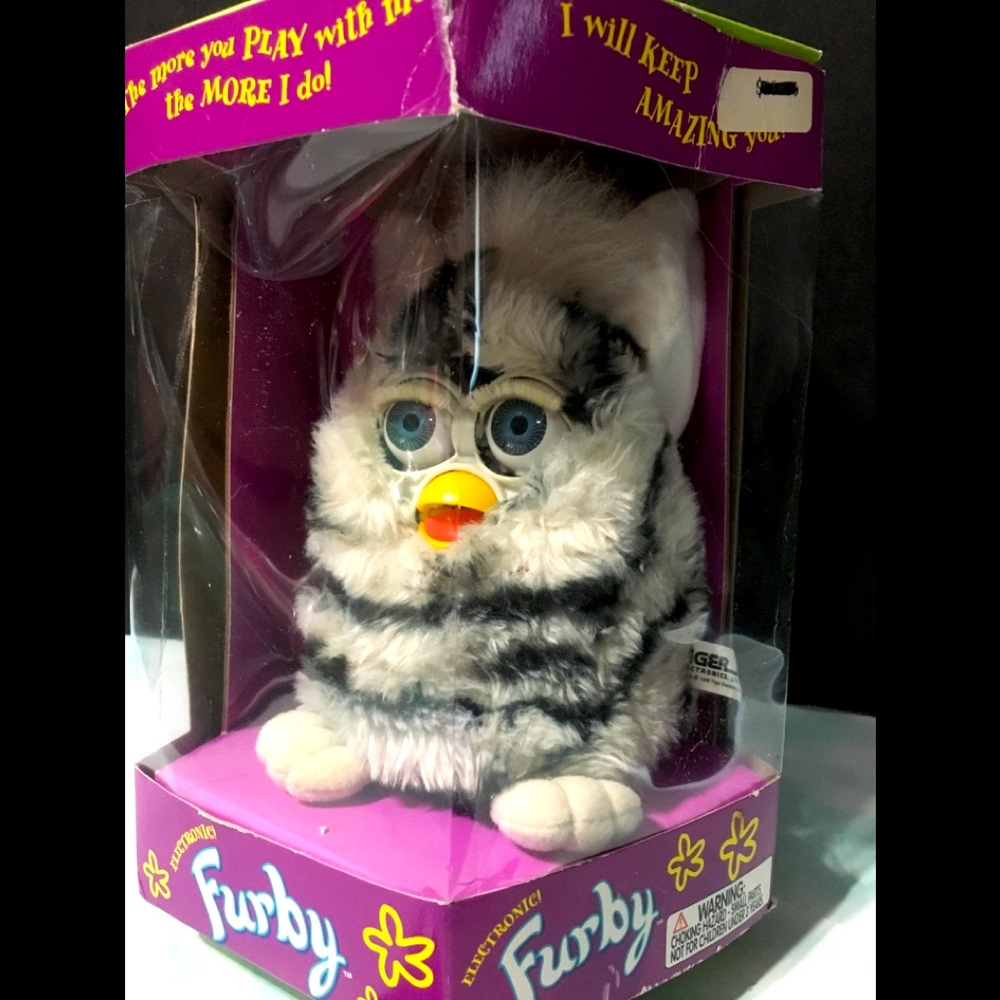 FURBY Original Tiger Furby w/Box TALKS